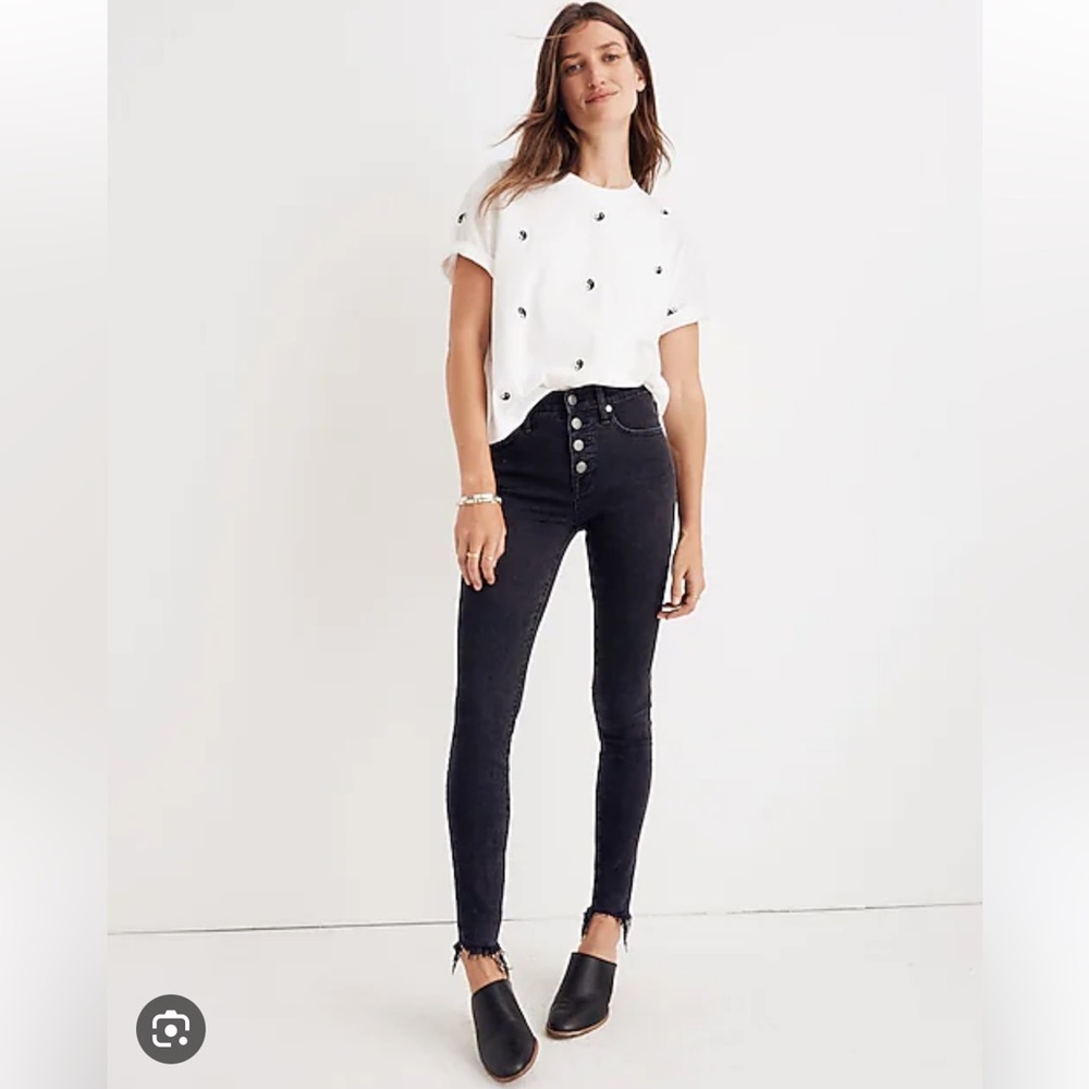 Madewell 9” Button-Fly Skinny Jean in Berkeley Wash - Sz 27